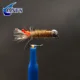 ANFS Moscas húmedas para trucha, larva Caddis atadas a mano