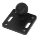 Base de montaje de bola AMPS resistente con placa cuadrada de aluminio - imagen 3