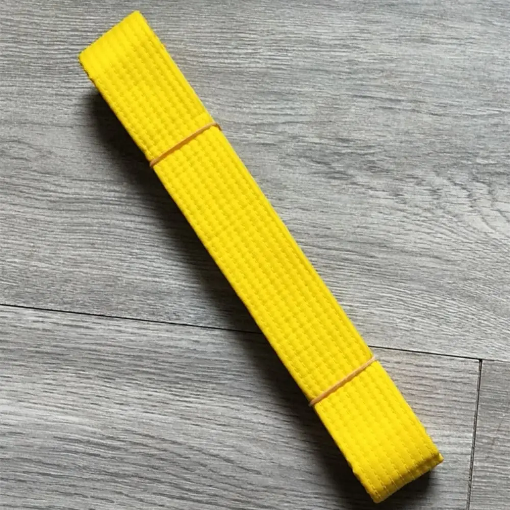 Cinturón Taekwondo algodón negro, rojo, verde y amarillo - imagen 3