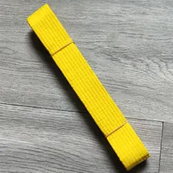 Cinturón Taekwondo algodón negro, rojo, verde y amarillo
