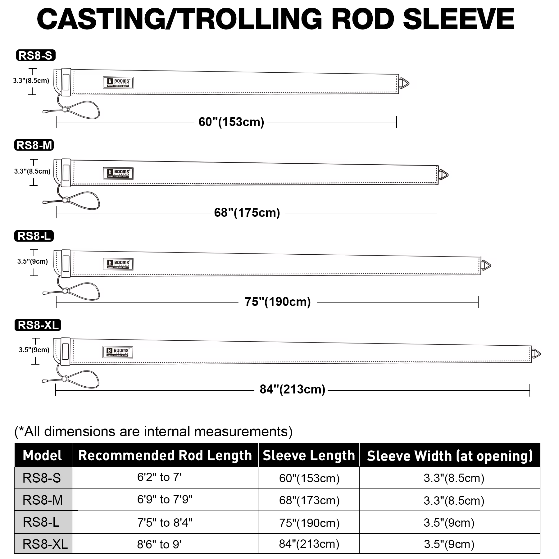 Funda Booms Fishing RS8 – Caña de Lanzado y Trolling - imagen 5