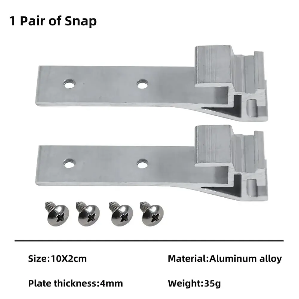 Junta de extensión universal mesa IGT aluminio con hebillas plateadas - imagen 5