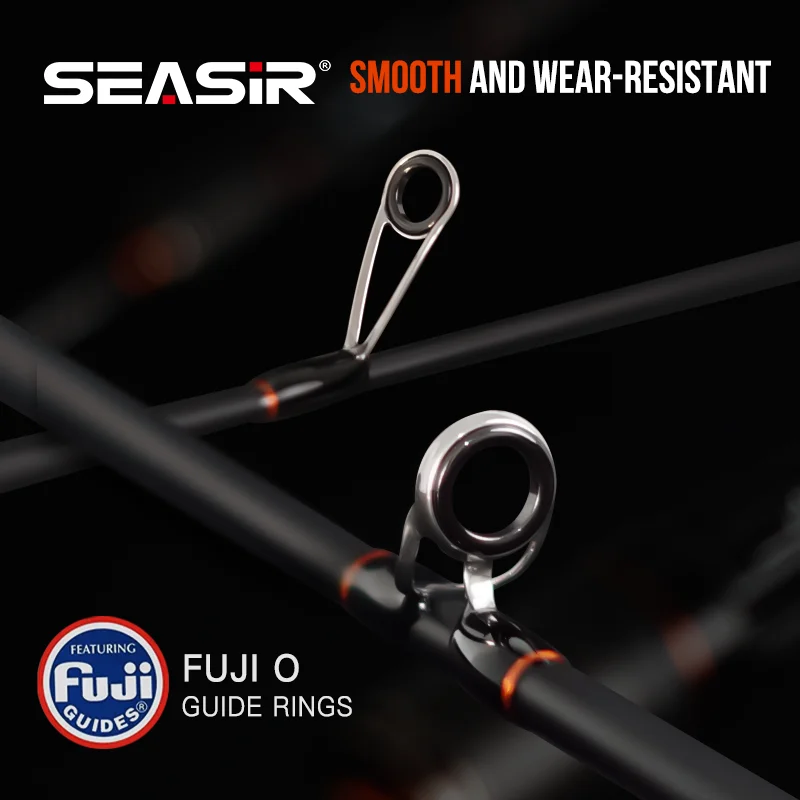 SEASIR Flecha Negra Caña BFS Ultraligera – Carbono Portacarretes Fuji - imagen 2