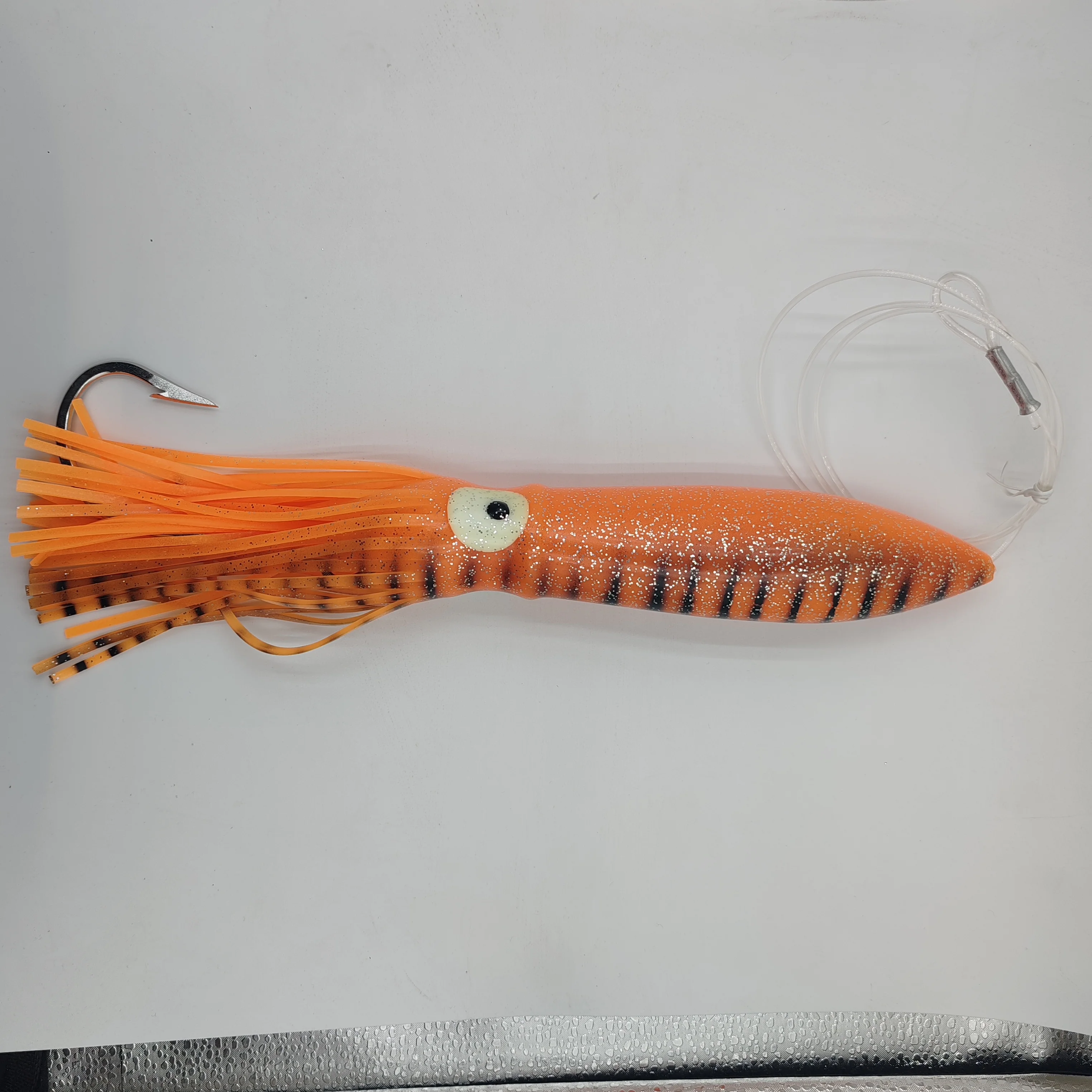 Señuelo pulpo de calamar grande con acero inoxidable y teaser tiburón - imagen 2