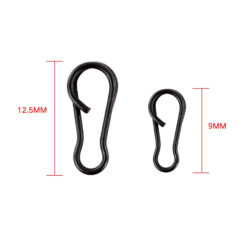 Hirisi Clips de pesca con enganche rápido y giratorio para carpa - imagen 4