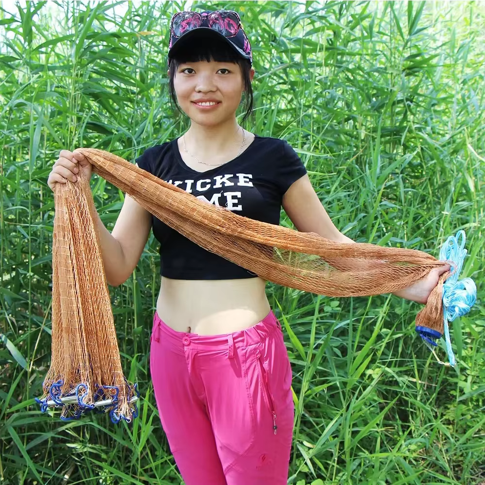 Lawaia Red de pesca con malla pequeña para lanzar peces - imagen 4