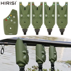 Alarma de picada carpa Hirisi S6 impermeable con LED multicolor