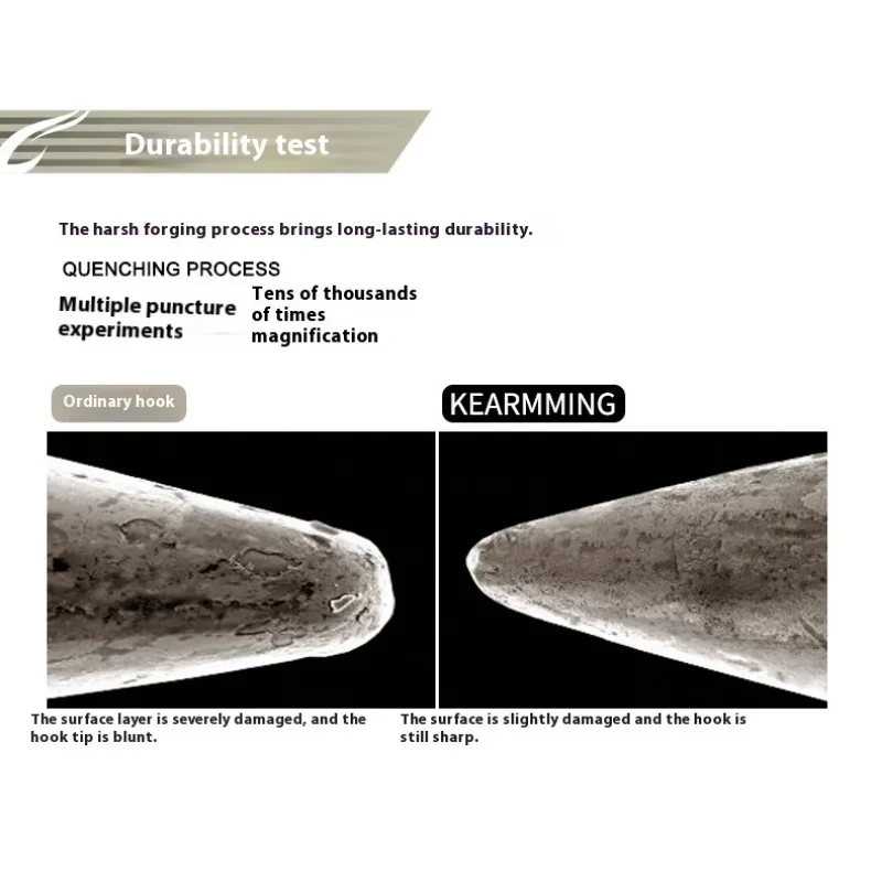 KEARMMNIG 6066-5X-CB Anzuelos Reforzados para Pesca de Mar - imagen 4