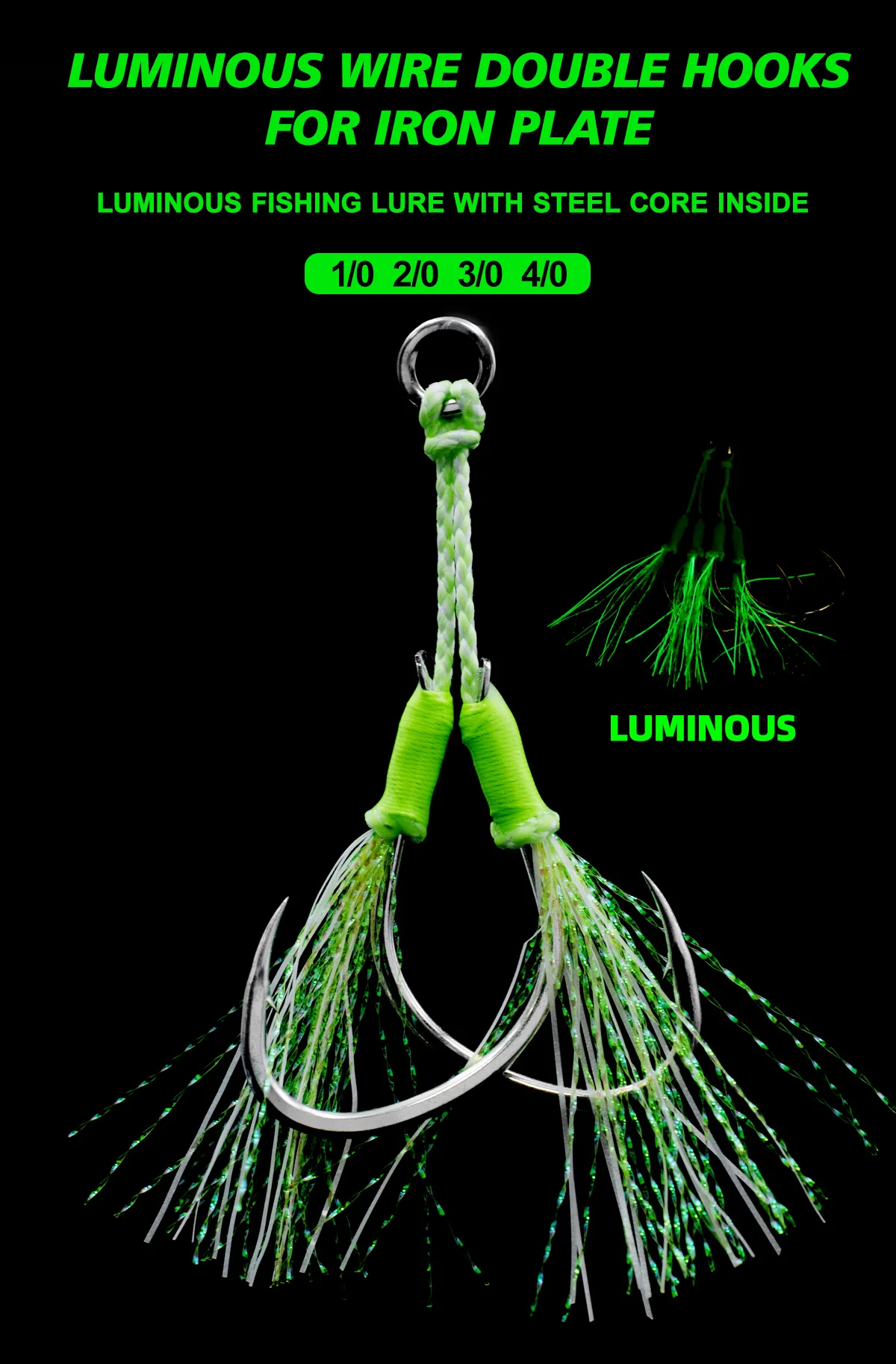 Conjunto de anzuelos y asistencia para pesca de jigging