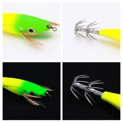 Señuelo camarón luminoso artificial – Cebo calamar para pesca de mar