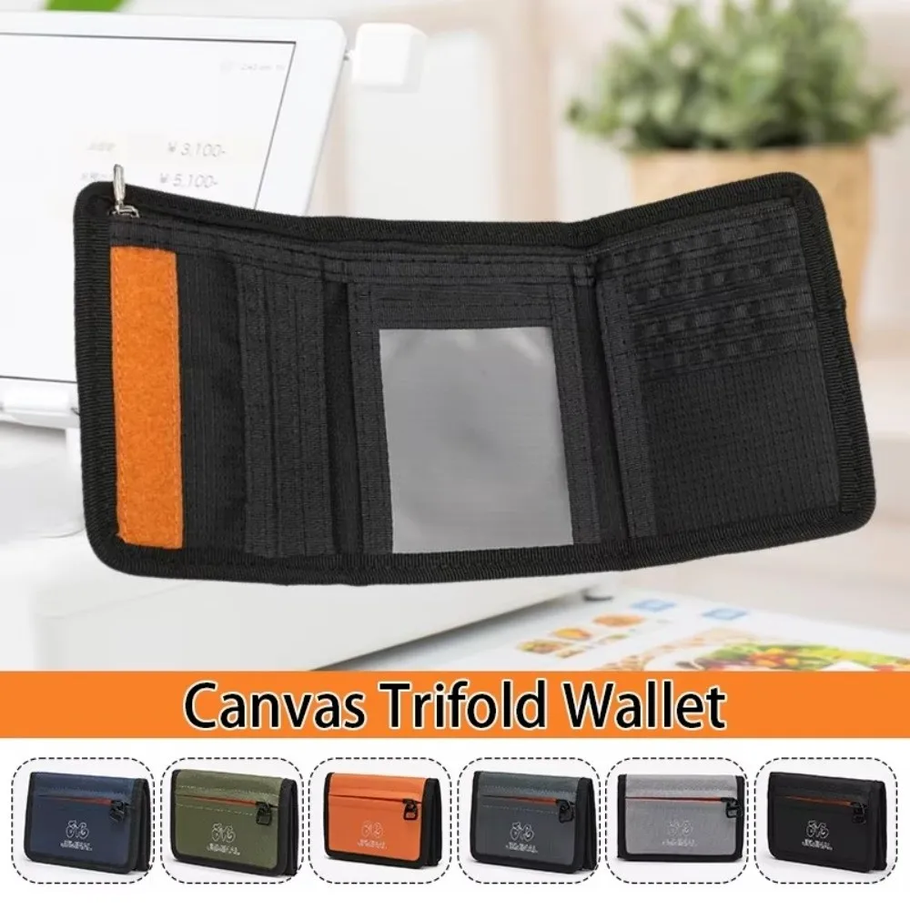 Cartera ultraligera con cremallera de lona resistente al desgaste - imagen 3