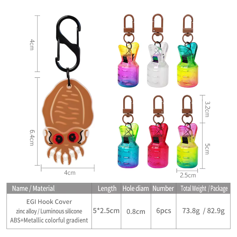 Jigs Egi galvanizados con protector – Acabado colores para calamar y pulpo - imagen 4