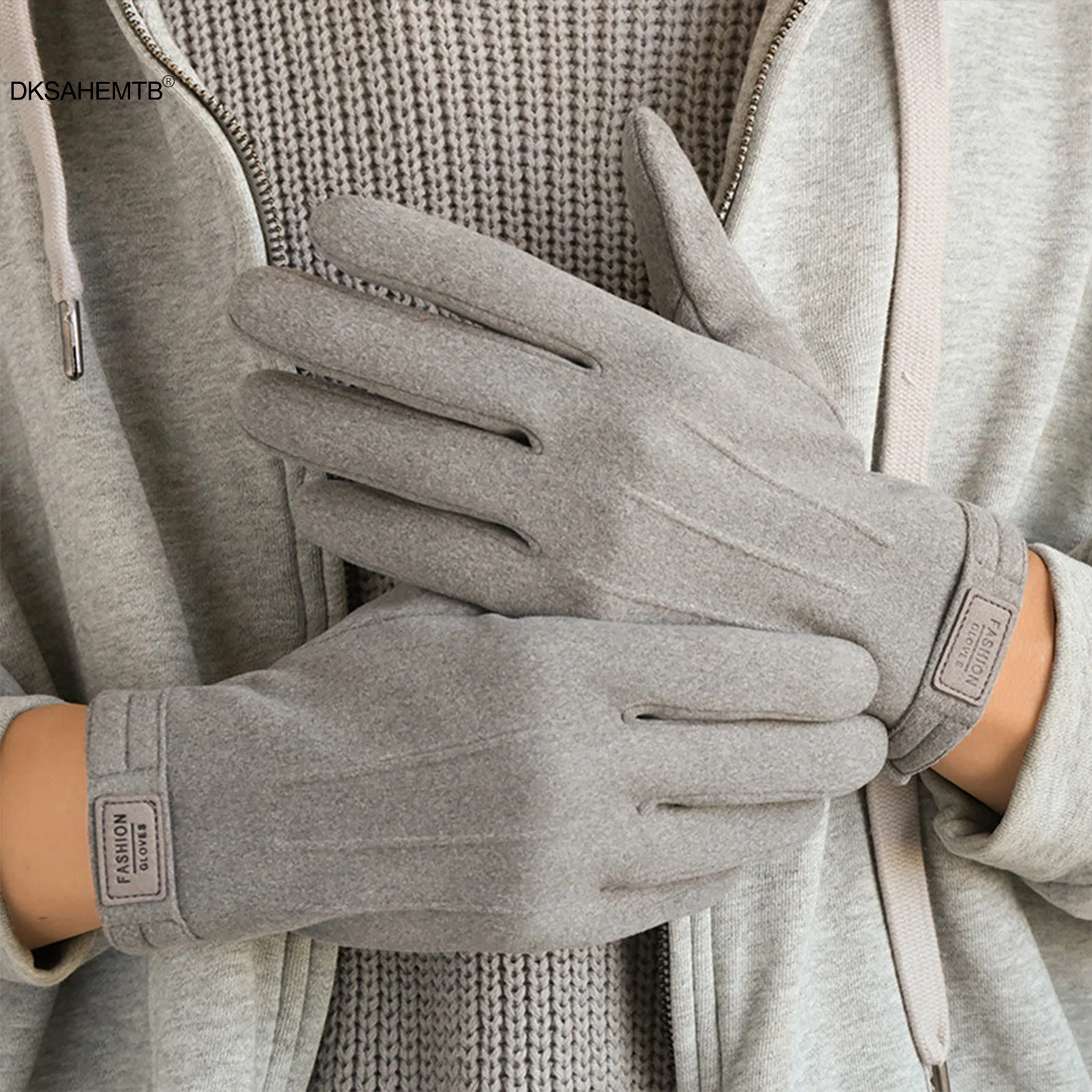Guantes térmicos invierno con pantalla táctil y acolchado antiviento - imagen 4