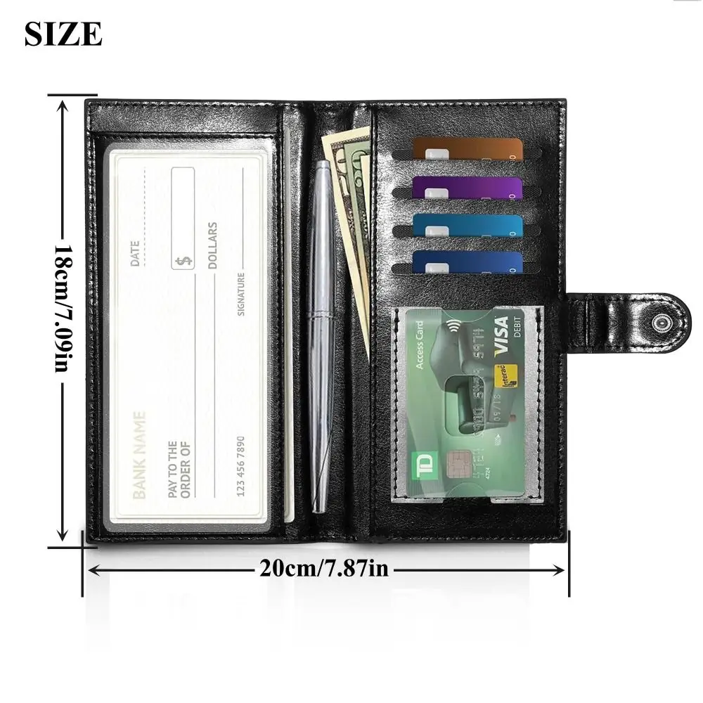 Hasp fundas tarjetero brillante con inserto para bolígrafo - imagen 5