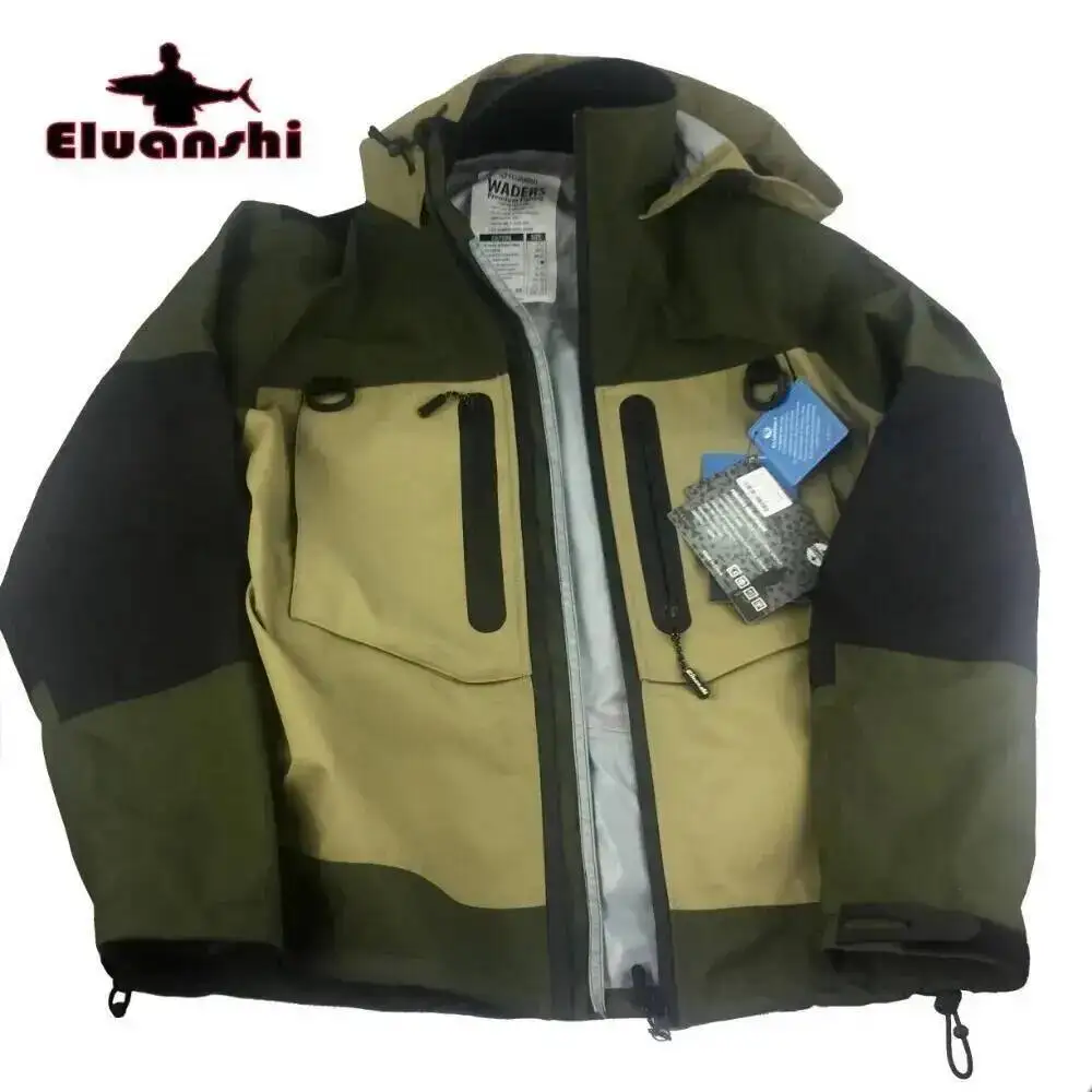 ELUANSHI Chaqueta Wader Impermeable Transpirable Pesca con Mosca - imagen 3