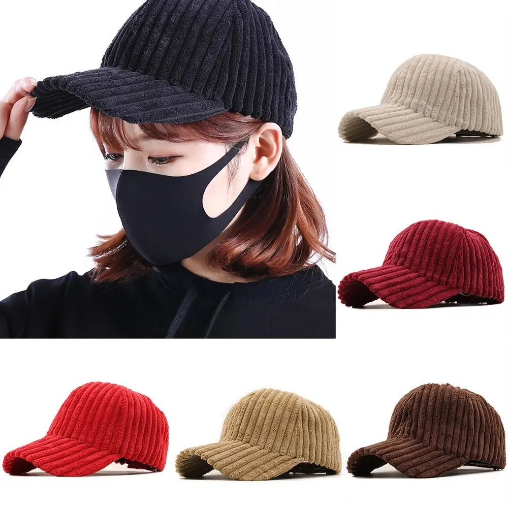 Gorra de invierno térmica pana algodón ajustable Hip Hop unisex - imagen 4