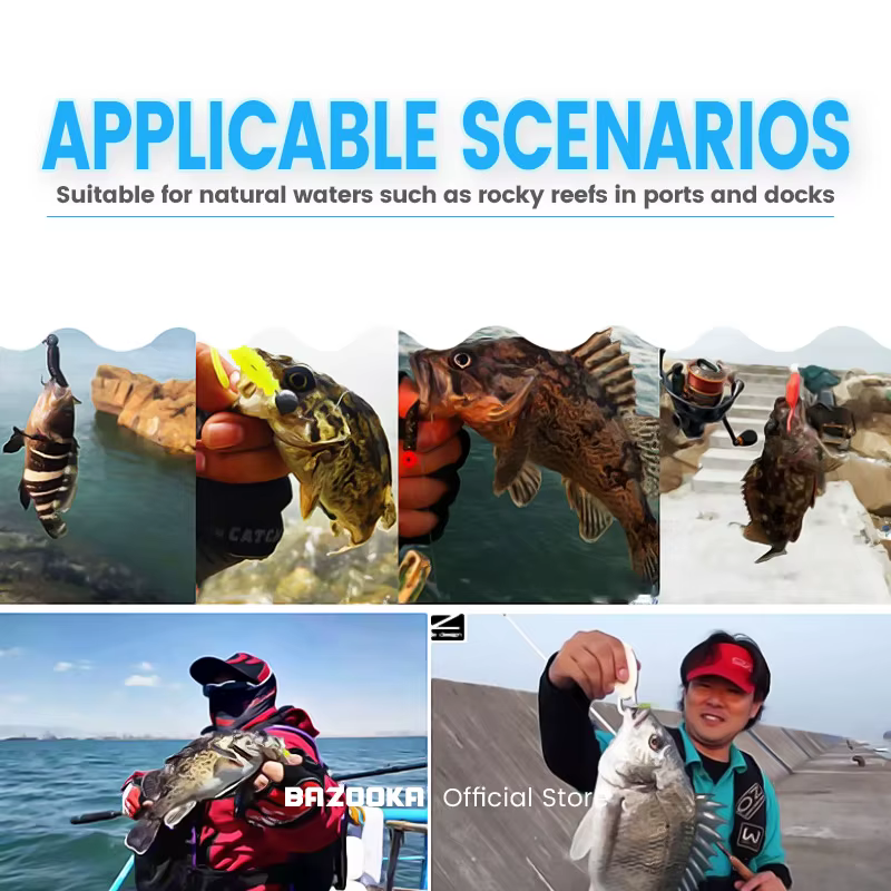 Bazooka Swimbait – Señuelo silicona para lubina y perca - imagen 5