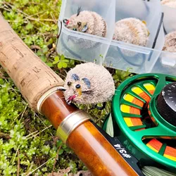 Anzuelos mosca seca Bluff Mouse – Sin púas para perca y trucha