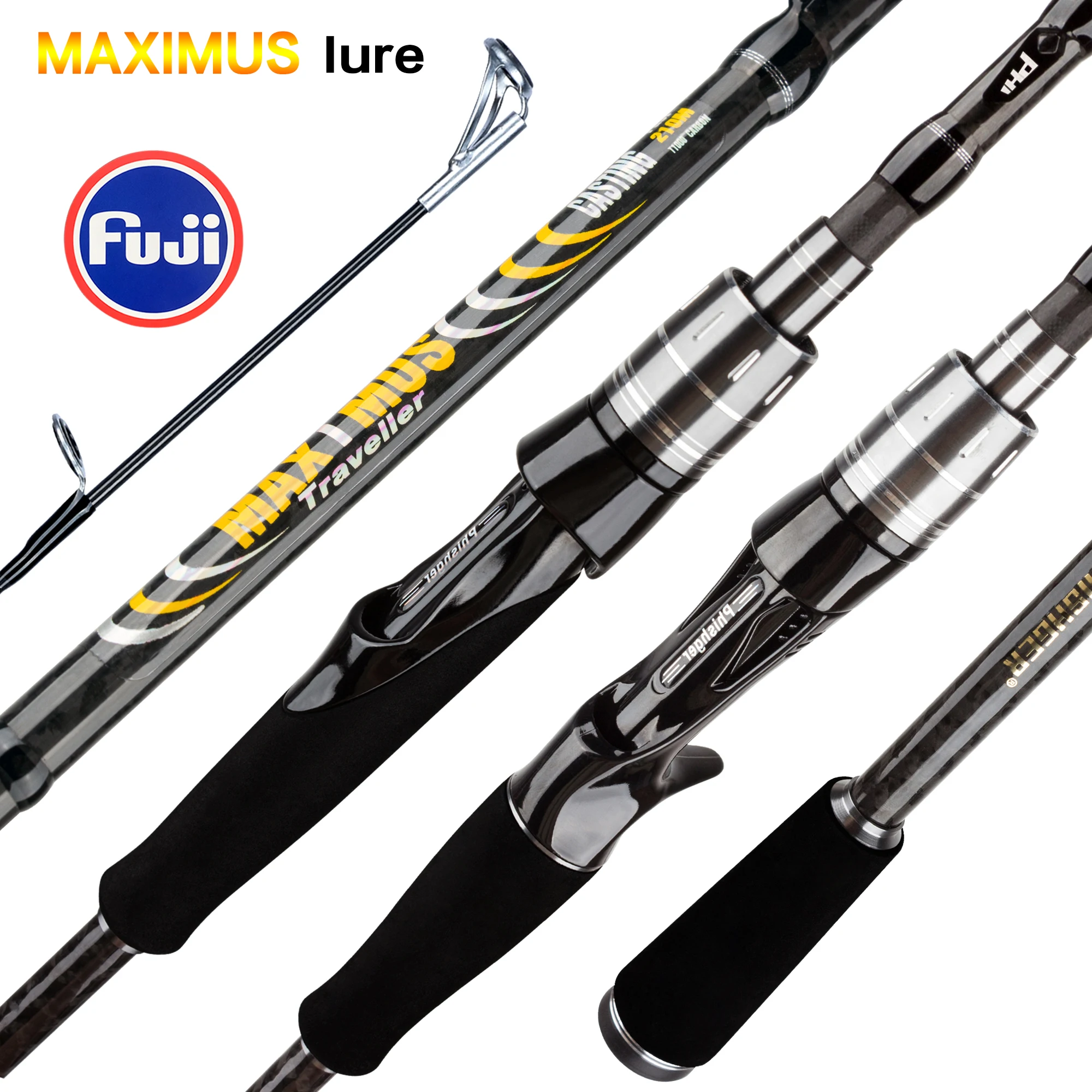 BIUTIFU MAXIMUS caña baitcasting de viaje con guías Fuji - imagen 5