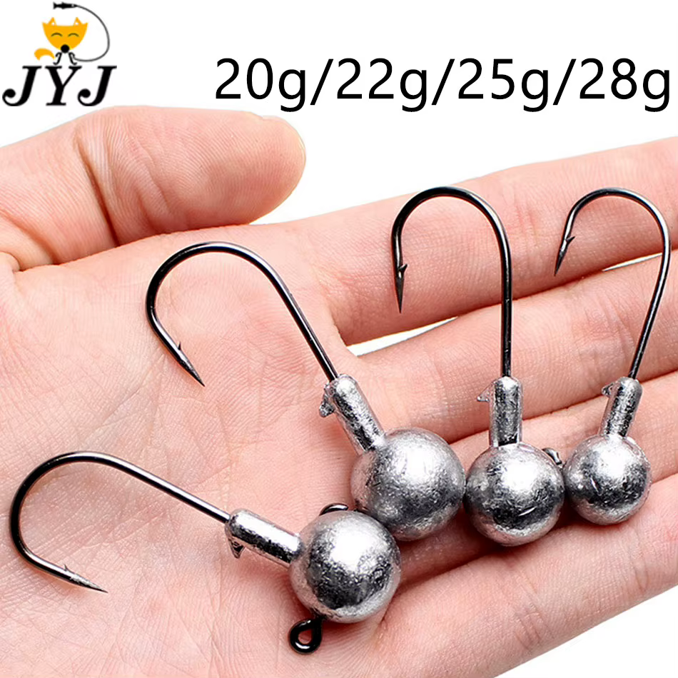 JYJ Jig Head pesado – Cabeza grande para vinilo marino - imagen 3