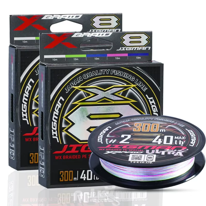 YGK Upgrade X8 Braid Jigman PE – Trenzado Multicolor Alta Resistencia - imagen 3
