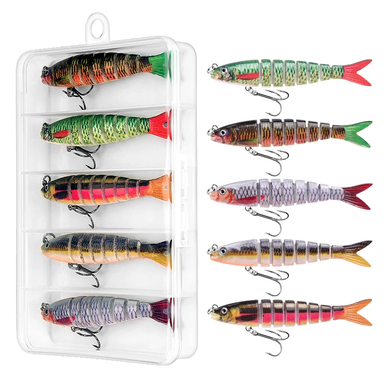 Señuelo de pesca WEIHE multisección vista lateral