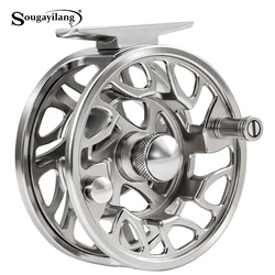 Carrete de Pesca con Mosca Sougayilang CNC aluminio, arrastre sellado