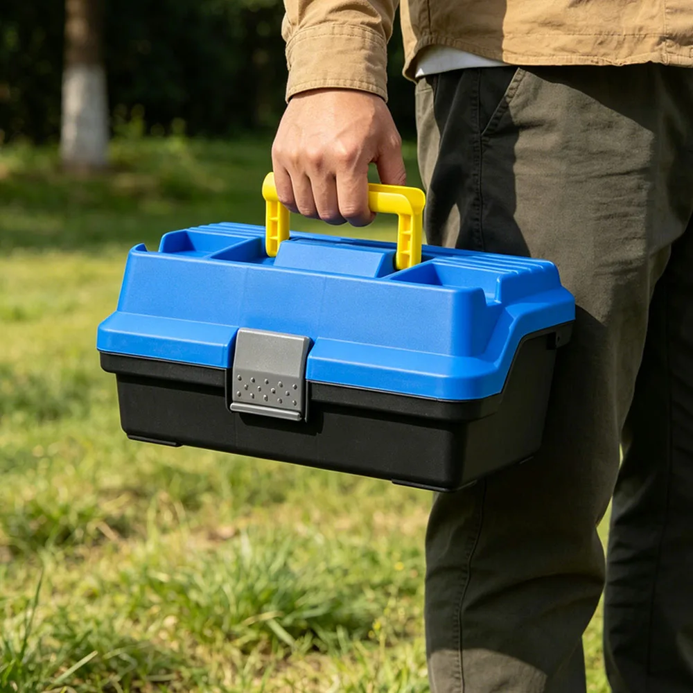 Caja de pesca portátil de varios niveles con divisores extraíbles - imagen 5