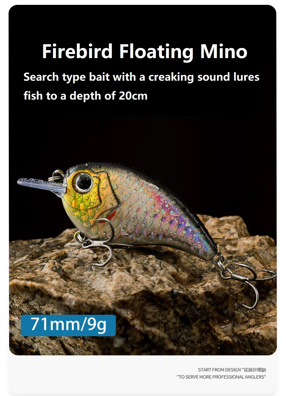 Señuelo flotante Swimbait con anzuelos triples - imagen 2