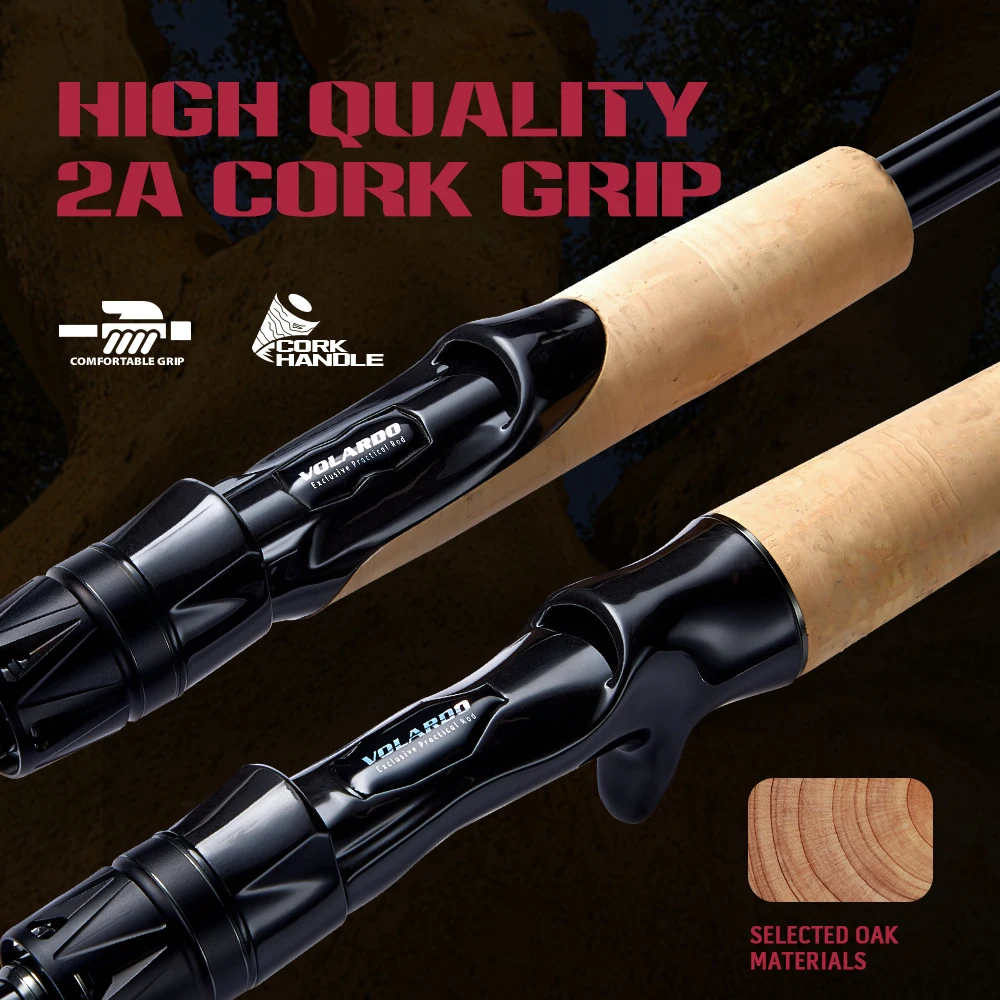 Caña de pescar Soloking VOLARDO Spinning Casting para lubina y lucio - imagen 4