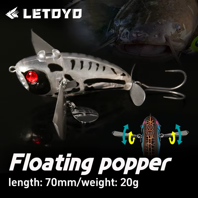 Popper LETYO – Señuelo artificial para pesca de lubina en superficie - imagen 3