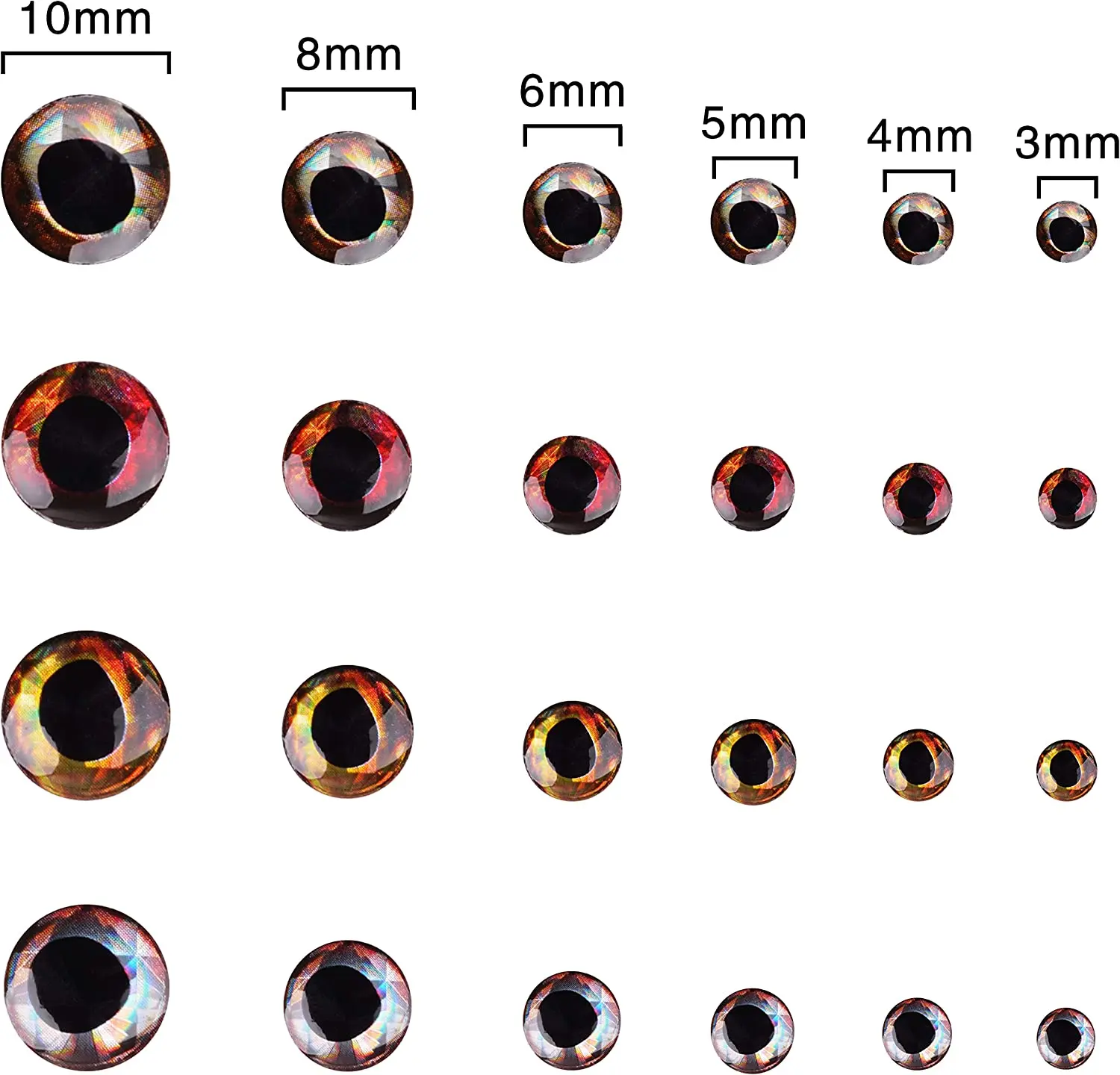 Ojos de señuelo 4D realistas – Ideal para cebo y mosca - imagen 2