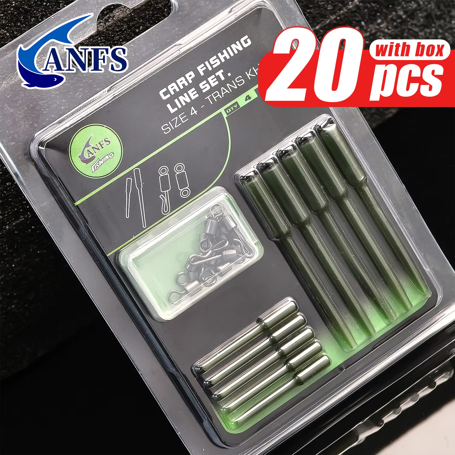 ANFS Juego de Hair Rigs para carpa – Montajes y aparejos de pesca - imagen 4