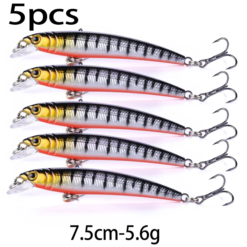 Señuelos Minnow de lengua larga para lubina y perca - imagen 5