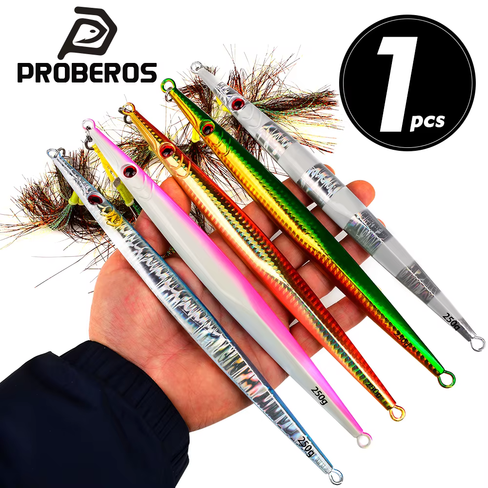 PROBEROS Señuelo metálico luminoso de hundimiento rápido para jigging - imagen 4