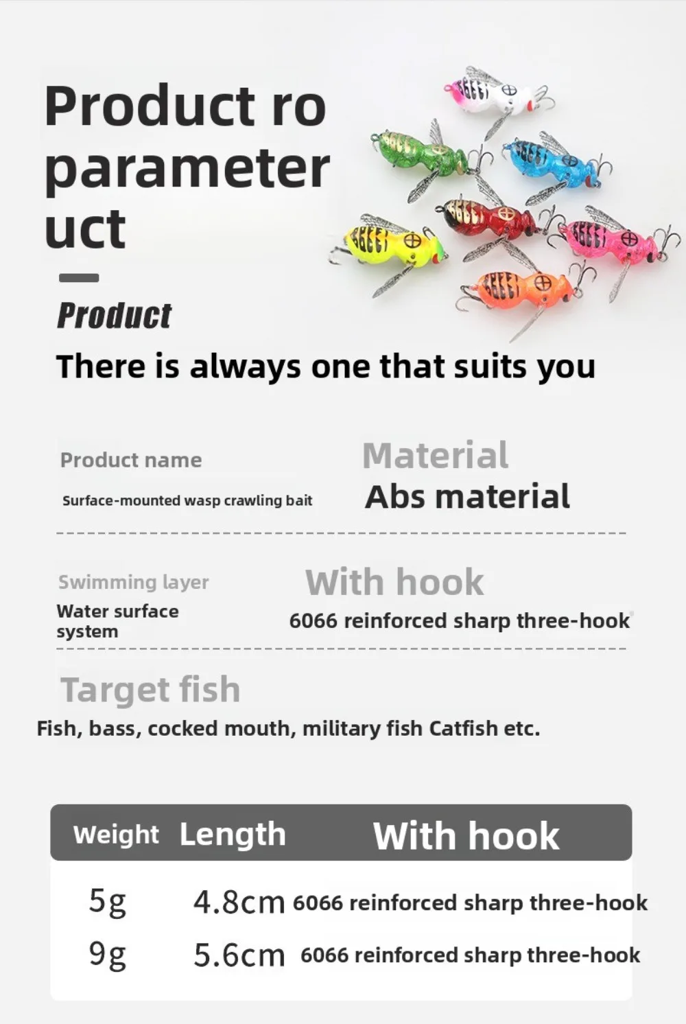Señuelo flotante para pesca en superficie