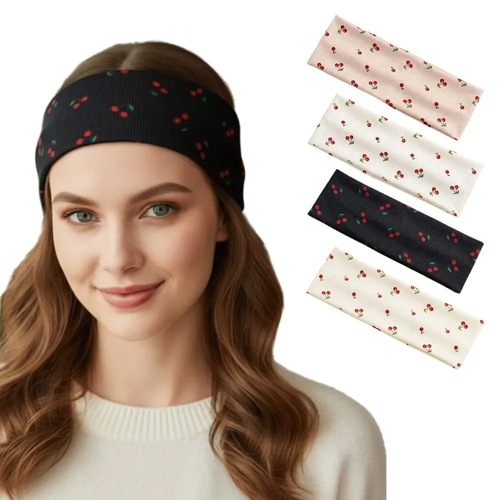Diadema yoga transpirable de cerezas absorbente sudor y elástica - imagen 4