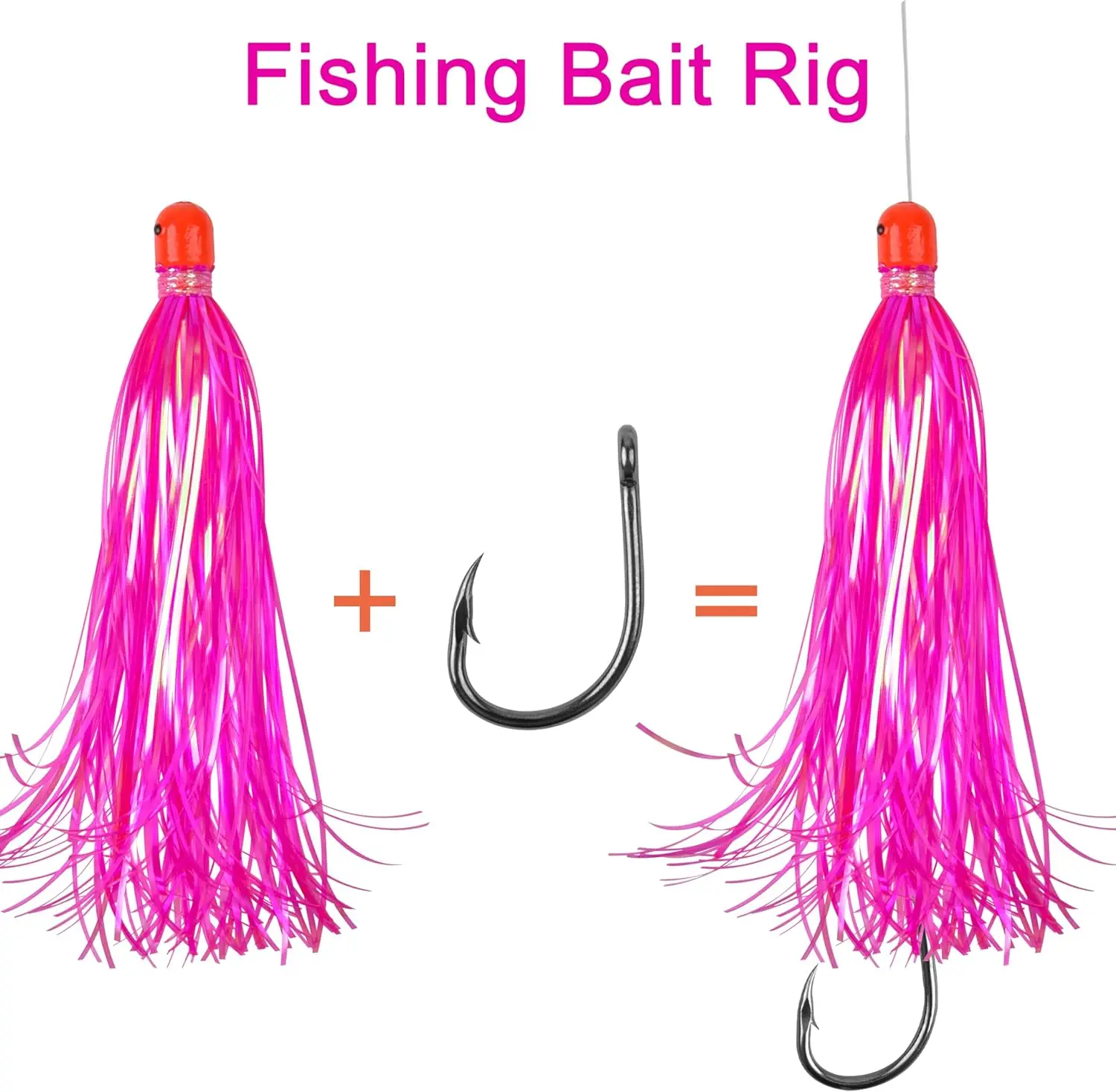 Mylar Flash Teaser Bucktail – Señuelo para pesca en agua salada - imagen 2