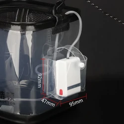 Cubo plegable EVA con bomba de oxígeno para peces vivos