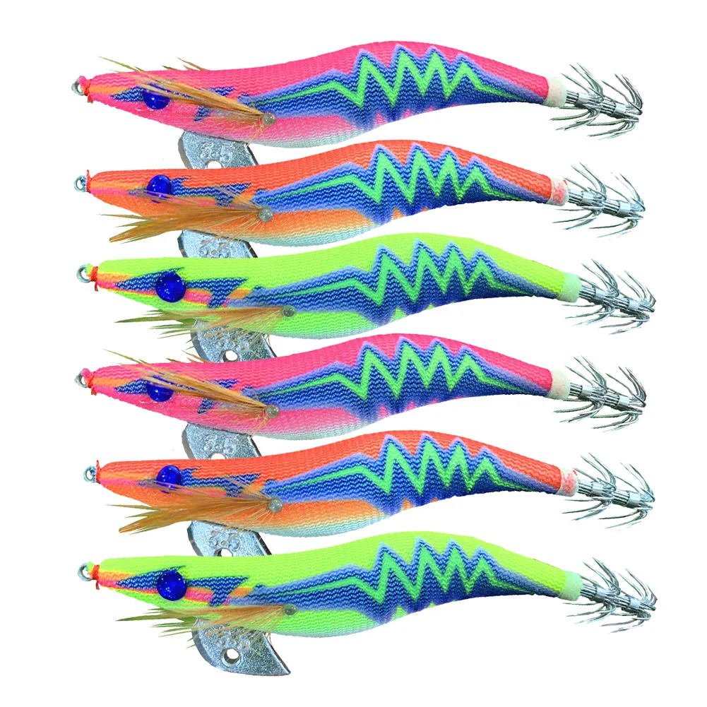 FREE FISHER Señuelos para calamar con anzuelo tipo paraguas - imagen 2