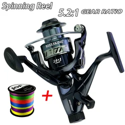 Carrete Baitcasting alta velocidad ligero freno doble delantero trasero sal/dulce