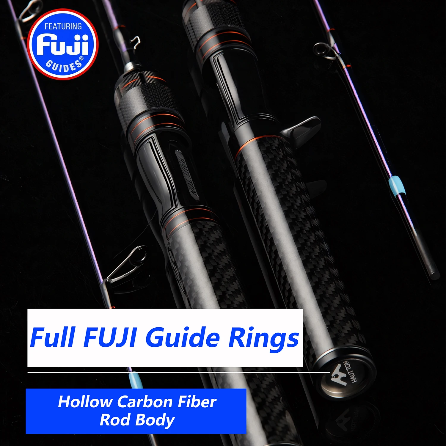Caña spinning UL fibra carbono – Anillos FUJI para lubina y drop shot - imagen 2