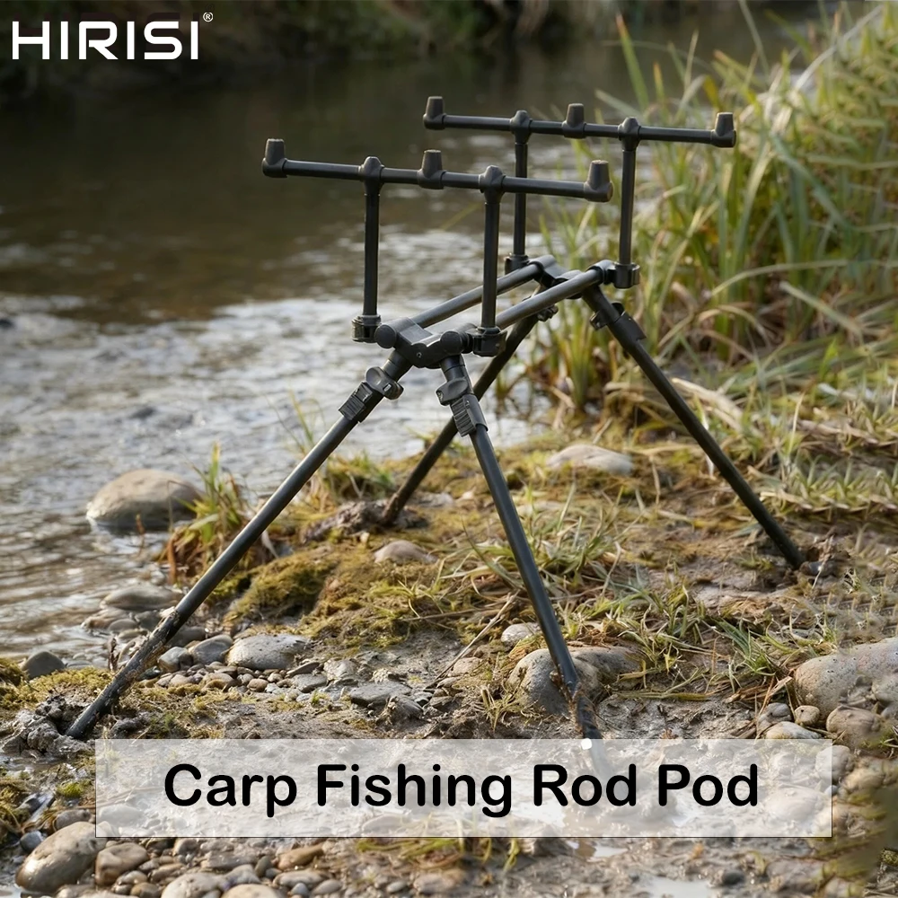 Soporte trípode aluminio plegable para cañas de carpa - imagen 2