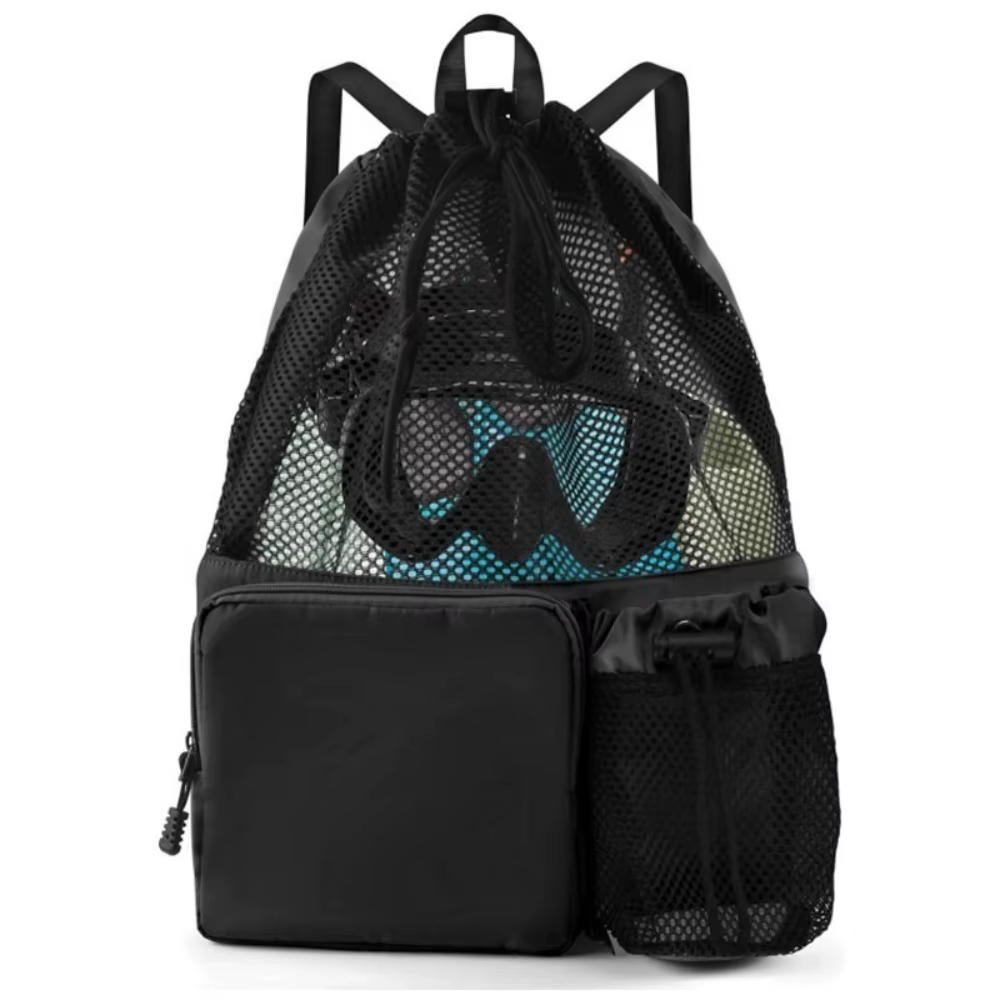 Bolsa de natación portátil de malla con bolsillo impermeable – - imagen 5