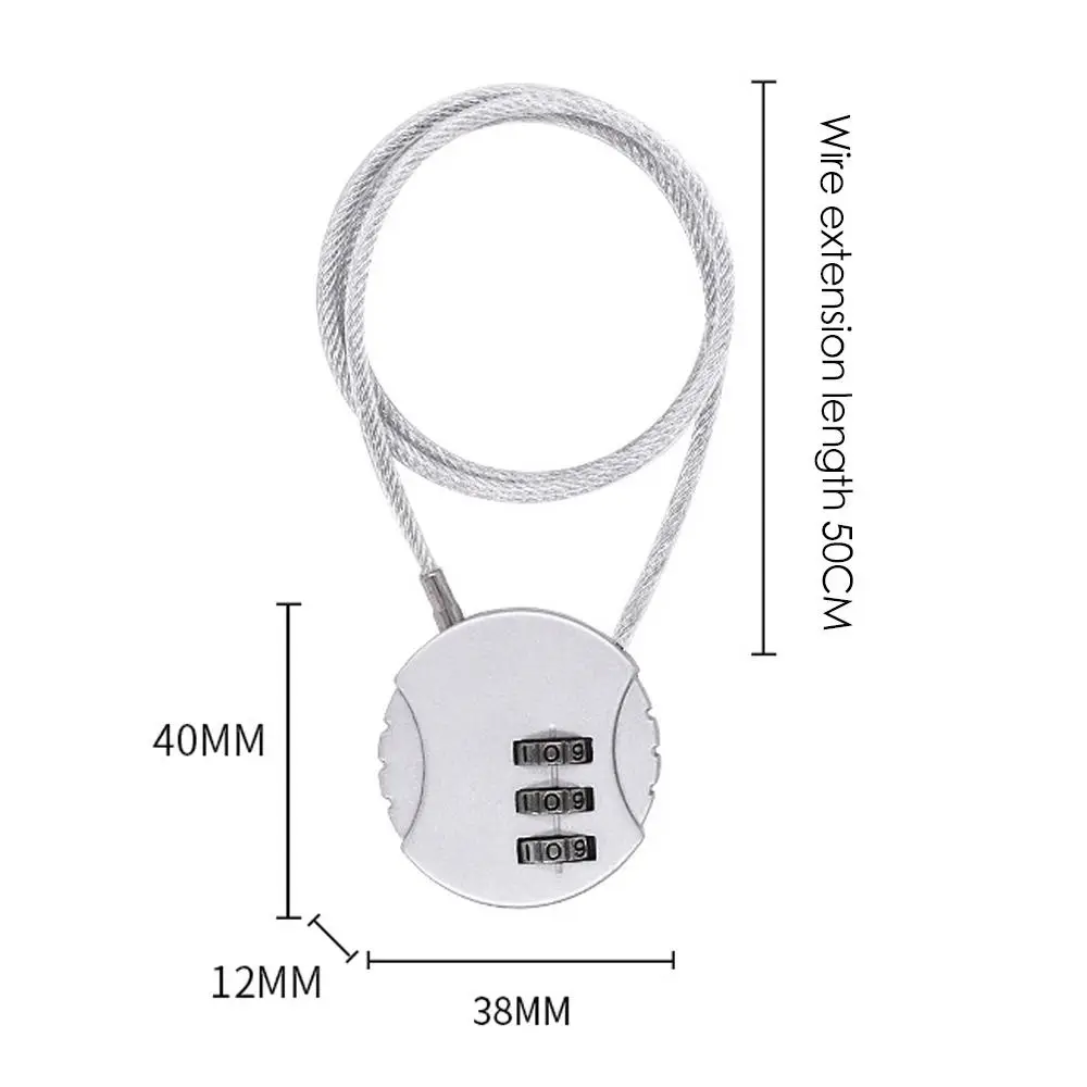Candado antirrobo de cuerda de alambre extendida para casco moto - imagen 4