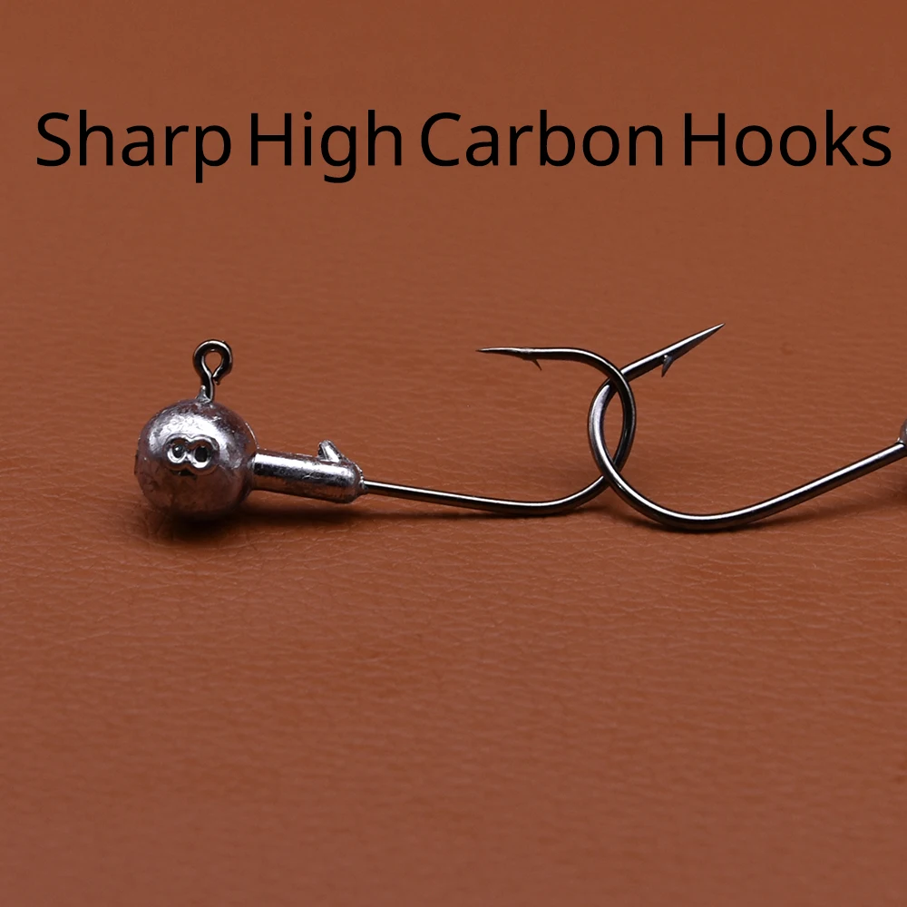 MrLurion Anzuelos Jig Head con púas – para vinilo jigging lubina - imagen 5