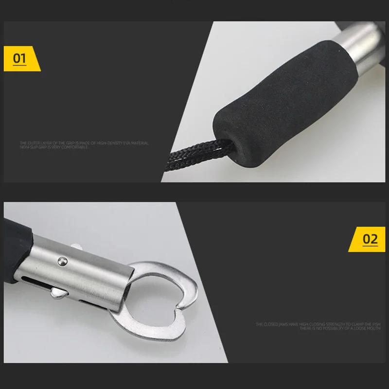 Pinza desplegada lista para usar