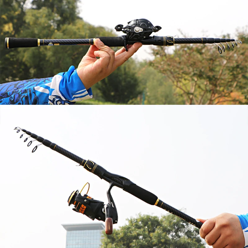 Caña telescópica fibra carbono MBLN – Spinning y casting portátil - imagen 5