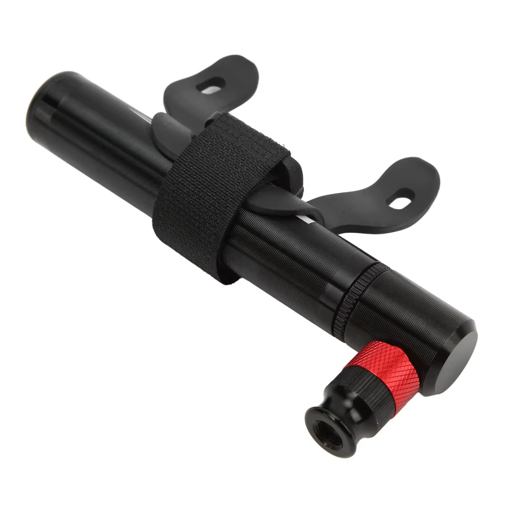 Bomba de aire bicicleta aluminio 12,8 cm – Válvula americana y francesa integrada - imagen 3
