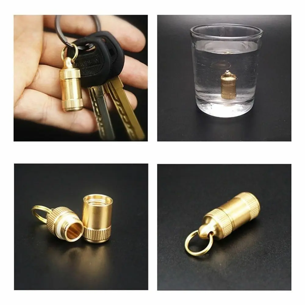 Contenedor con acabado dorado impermeable